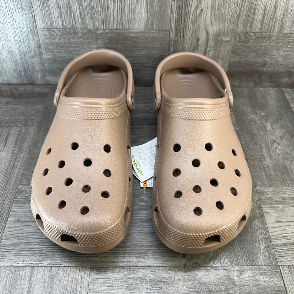 Crocs Classic Clog Tan Men 11 Slip On Water Friendly Comfort Shoes 10001-2Q9 - Picture 4 of 8